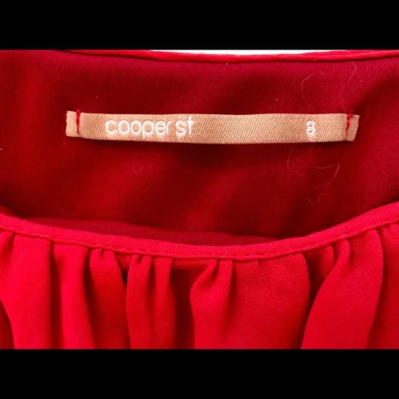 Cooper St Australia red off-shoulder dress size 4 - Picture 3 of 5